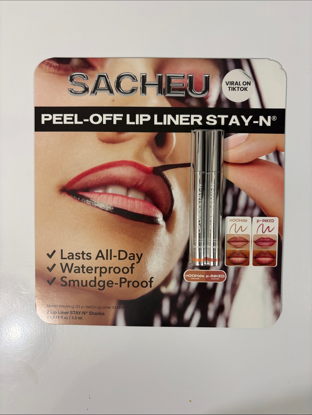 SACHEU Peel-off Lip Liner STAY-N Duo Pack